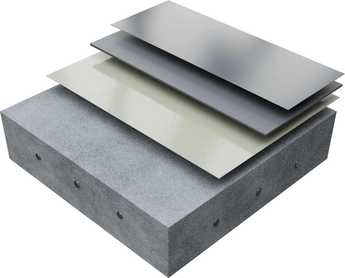 LINCRETE® TOP COAT — схема слоёв